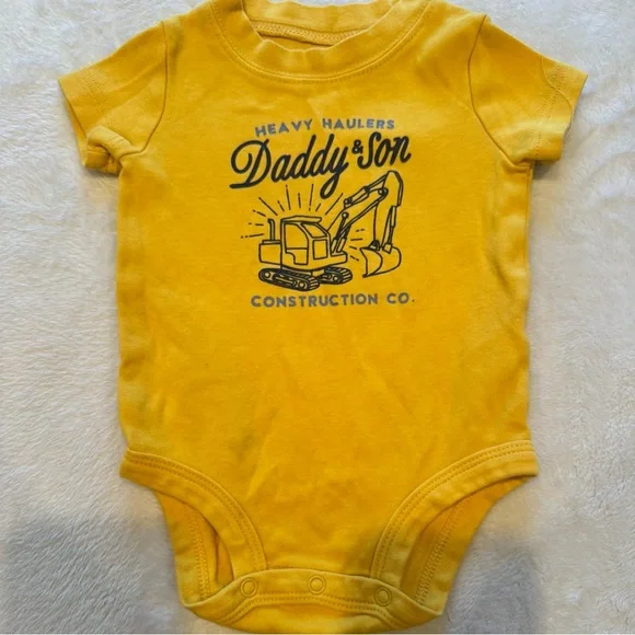 Carters & IH Farm & Construction Baby Boy size 6 Month Clothes Red & Yellow - Picture 5 of 10